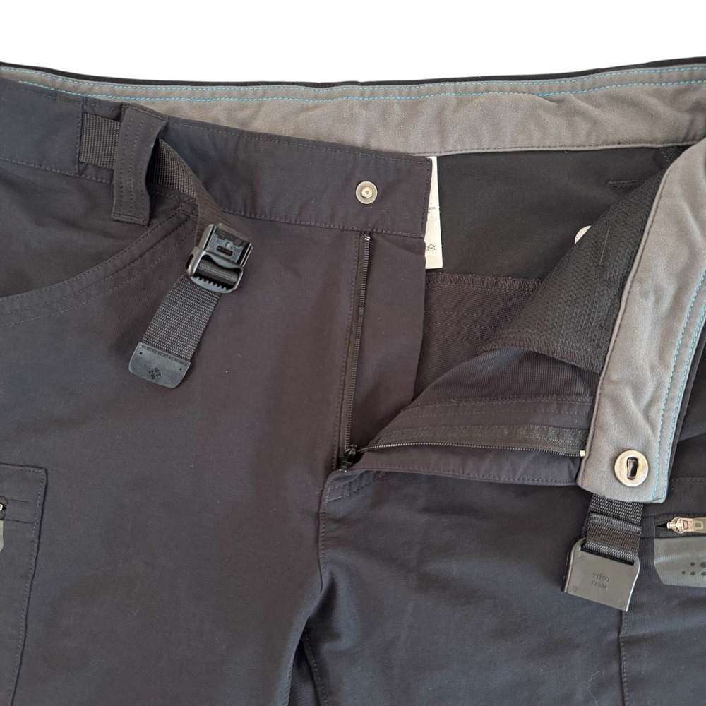 Columbia Omni-Wick 34x10 Black Belted Men's Hiking Cargo Shorts XM4057 - Picture 3 of 8